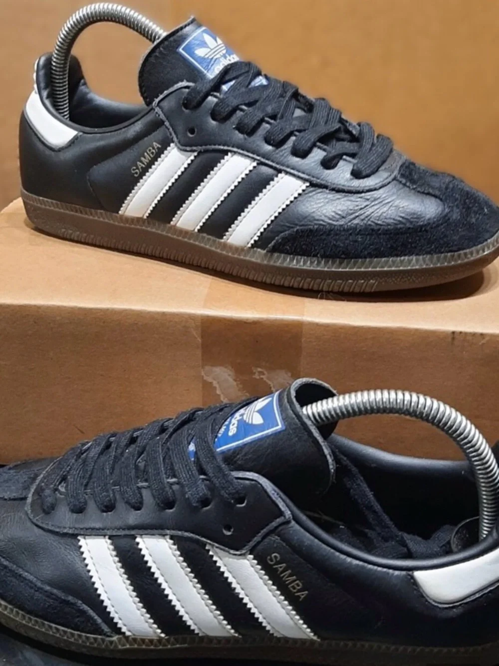 Adidas Samba Originals OG Black White Blue Label Sneakers Shoes B75807 (#2023 ) - Picture 1 of 3